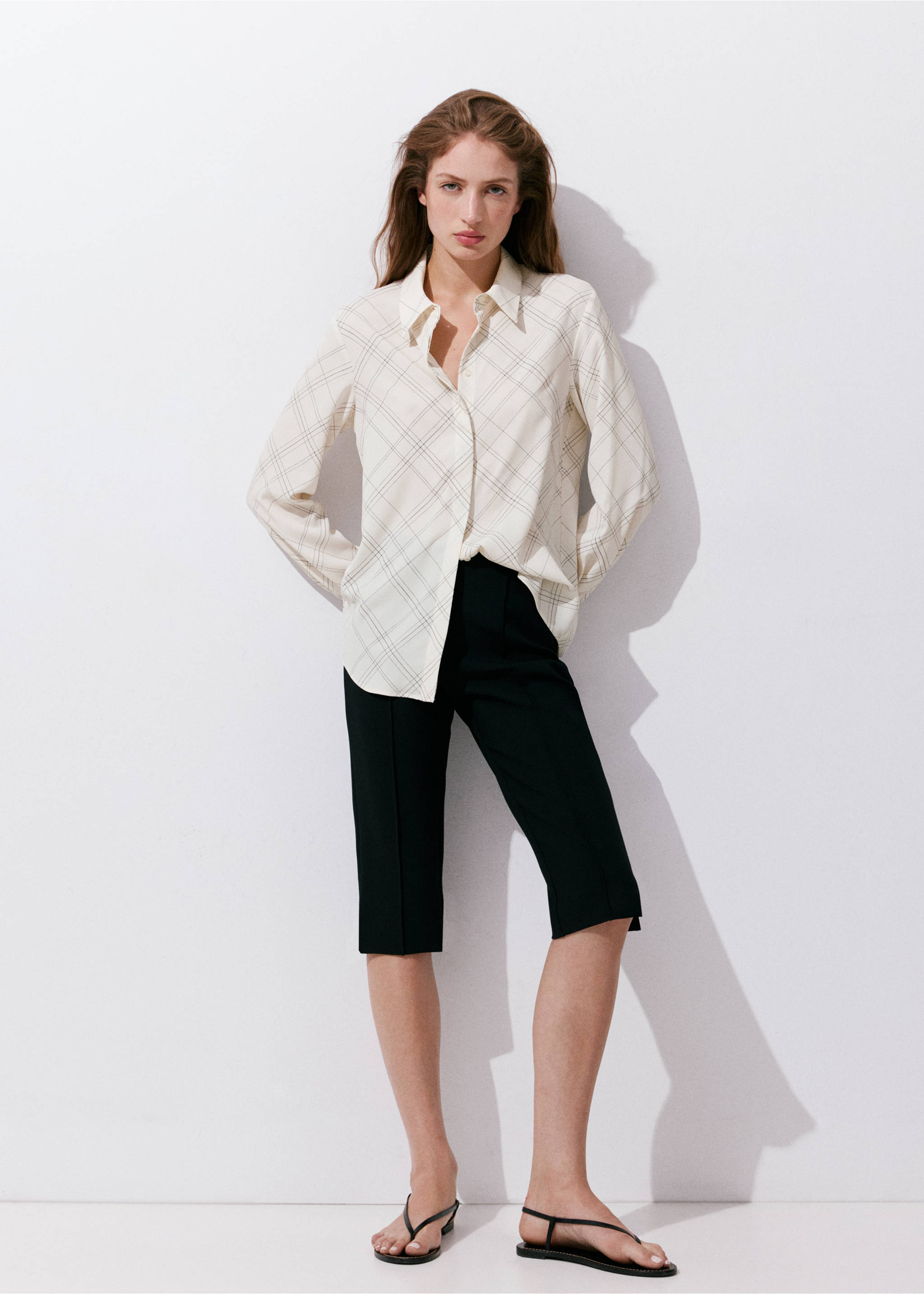 Shirt basic - General plane, Ecru. Ref: 37024071-00.