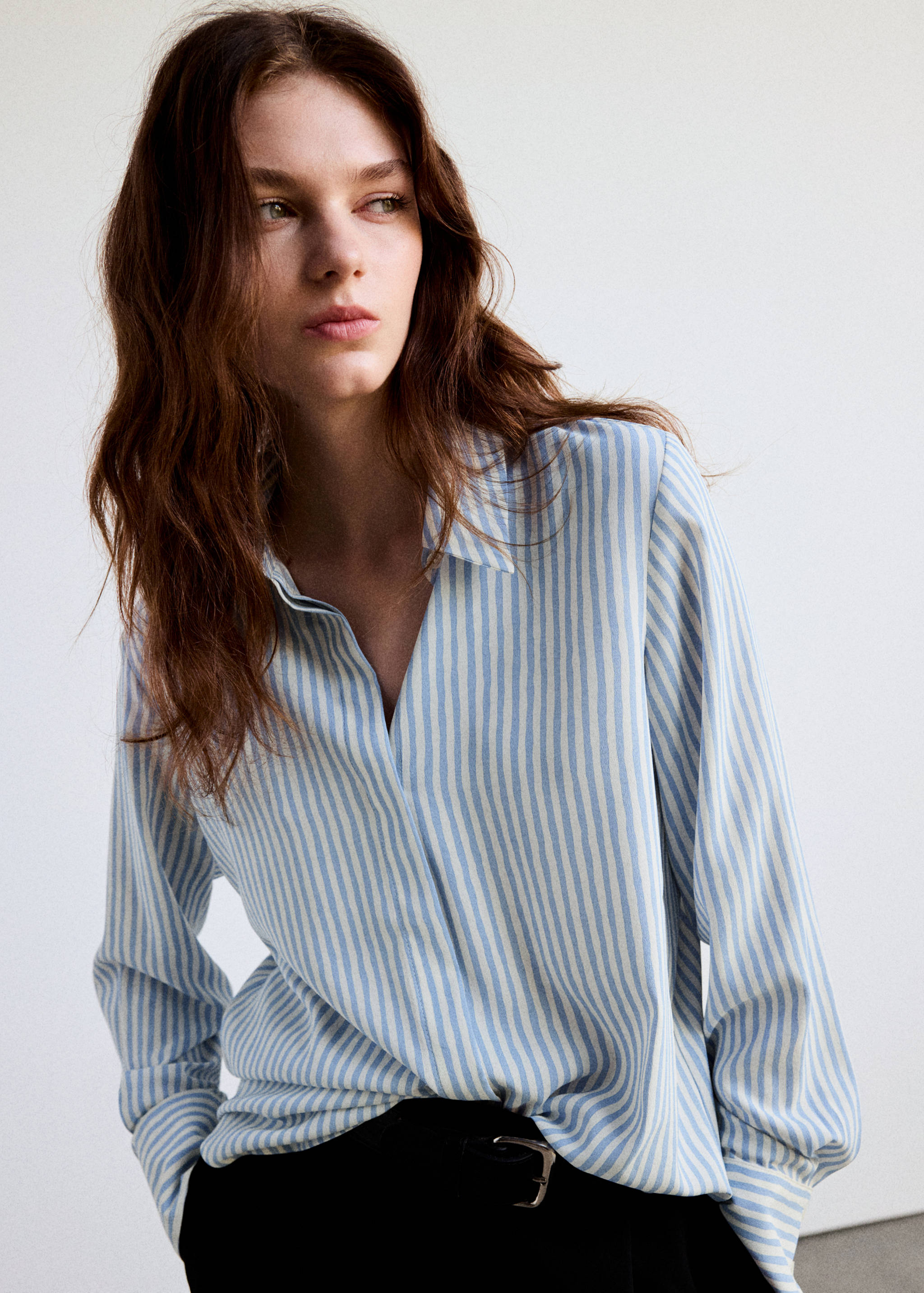 Printed straight shirt - Medium plane