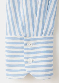 Printed straight shirt — Blue 6