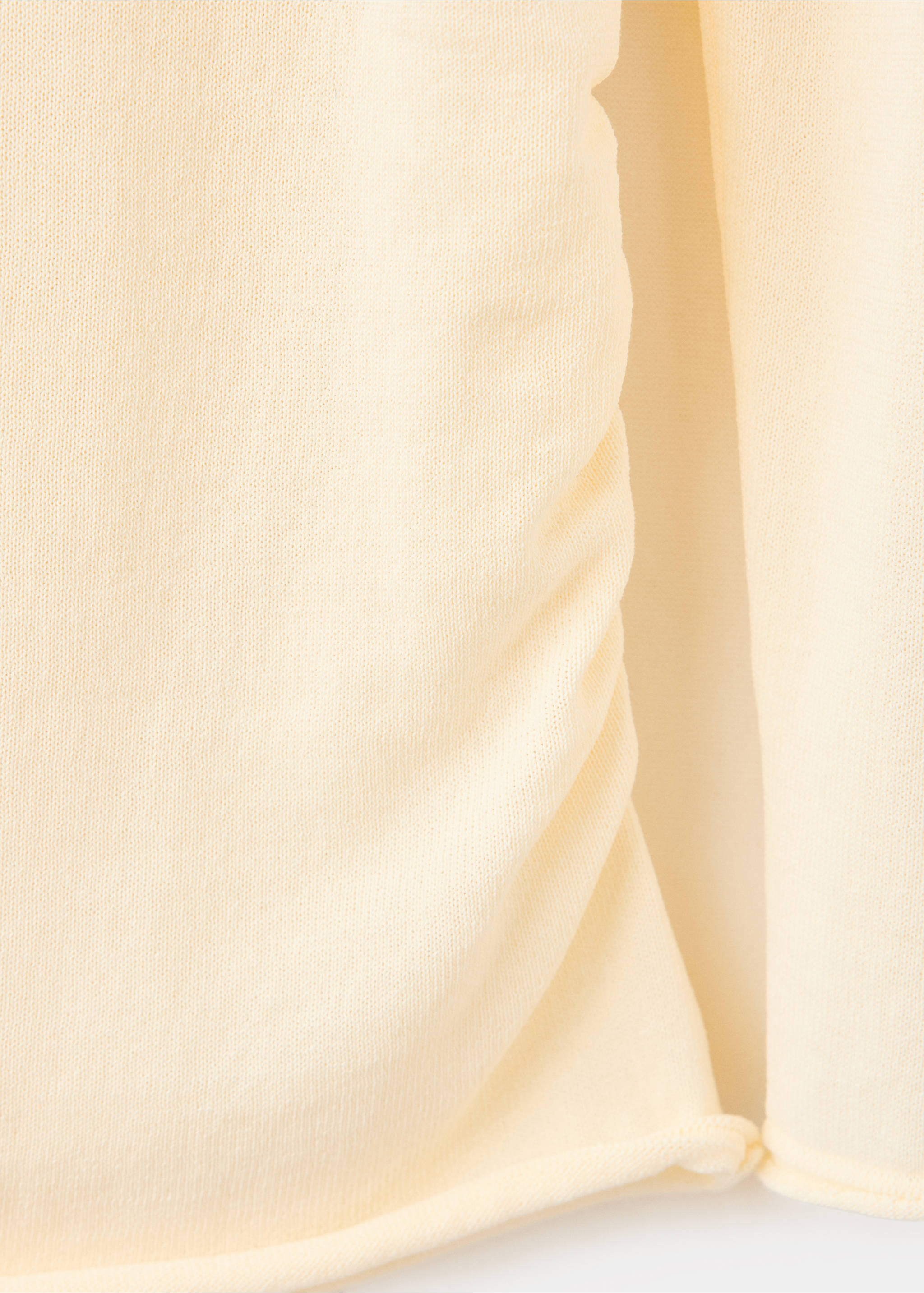 Off-the-shoulder knitted sweater - Details of the article 0, Ecru. Ref: 37024075-00.