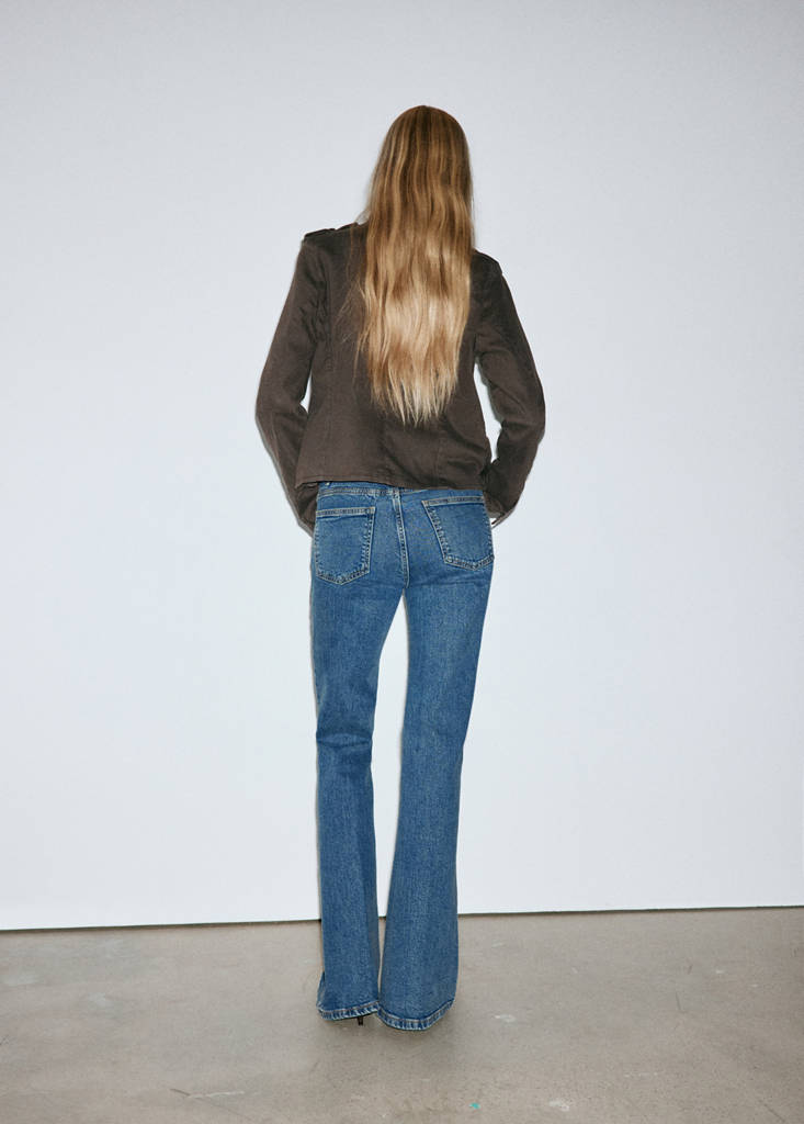High waist flare jeans — Medium Blue
