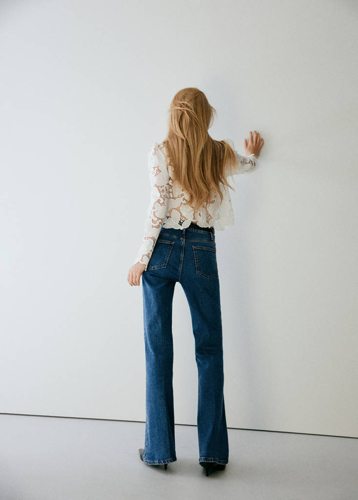High waist flare jeans — Medium Blue
