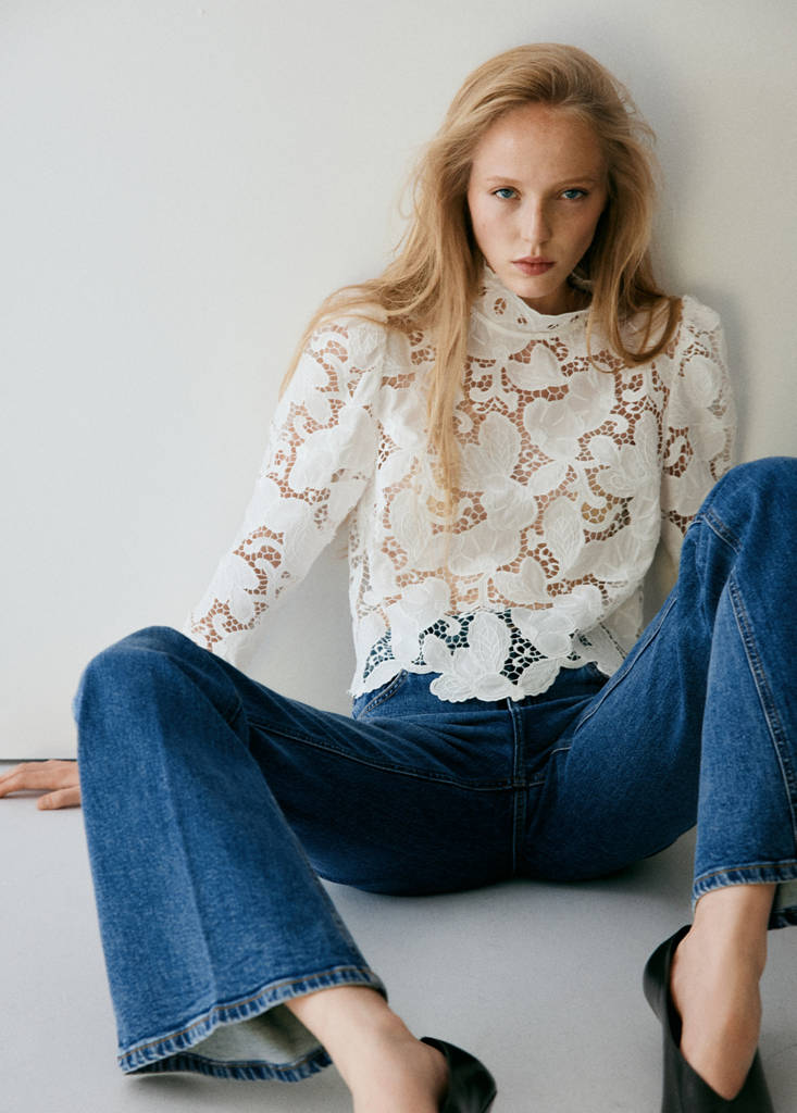 High waist flare jeans — Medium Blue
