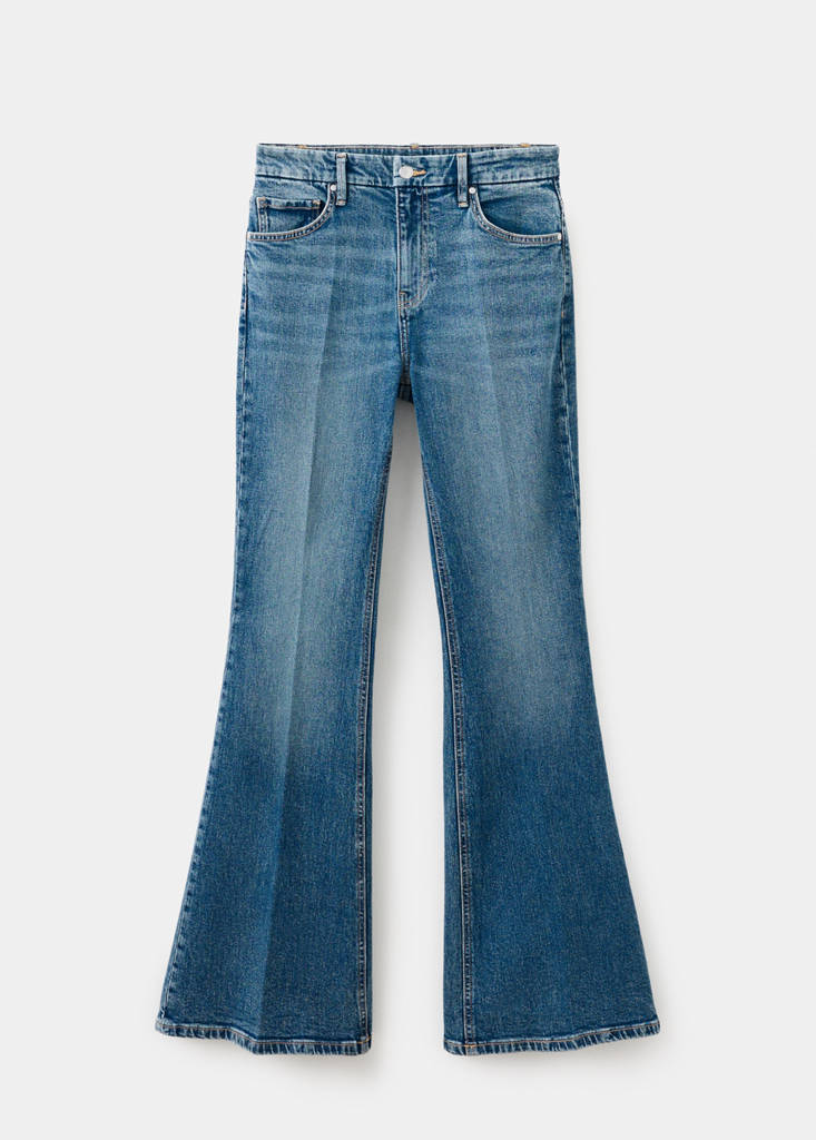 High waist flare jeans — Medium Blue