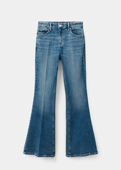 High-waist flared jeans — Medium Blue 9