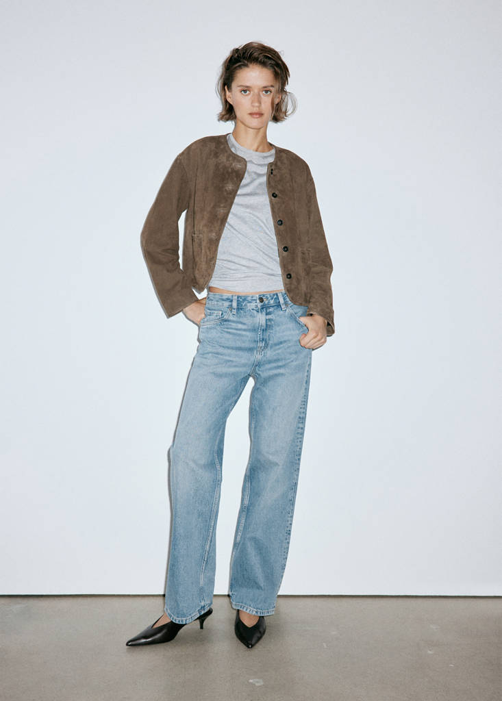 Miami medium-rise straight-fit jeans — Medium Blue
