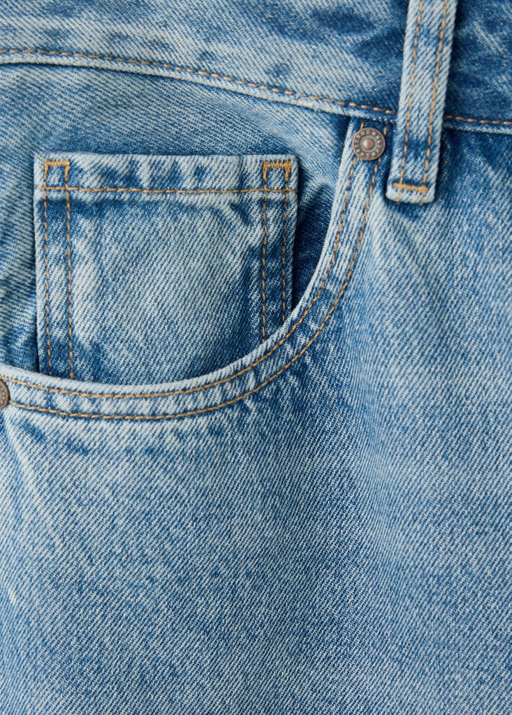 Miami medium-rise straight-fit jeans — Medium Blue