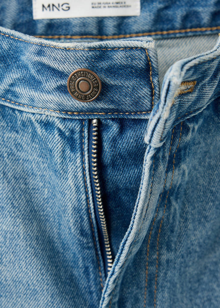 Miami medium-rise straight-fit jeans — Medium Blue