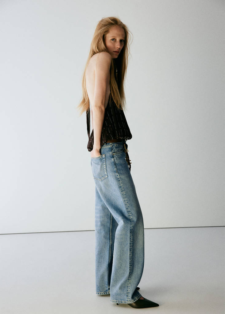 Miami medium-rise straight-fit jeans — Medium Blue
