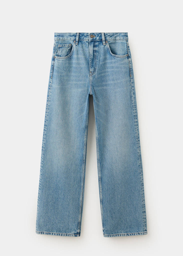 Miami medium-rise straight-fit jeans — Medium Blue