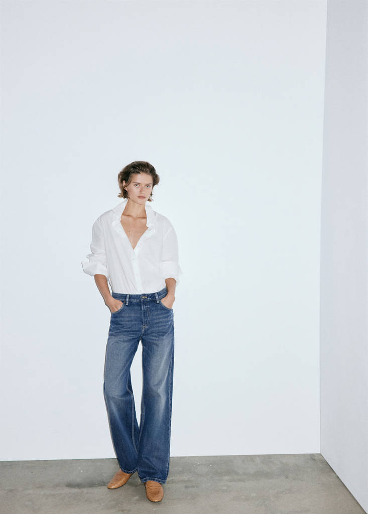 Miami medium-rise straight-fit jeans — Dark Blue