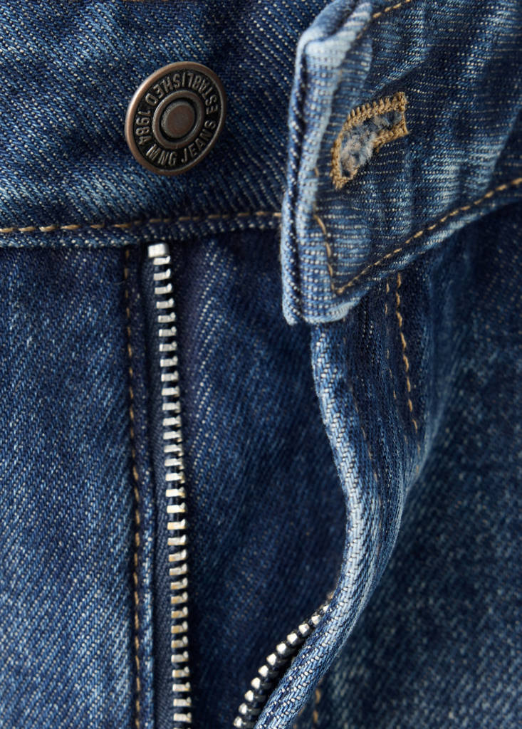 Miami medium-rise straight-fit jeans — Dark Blue