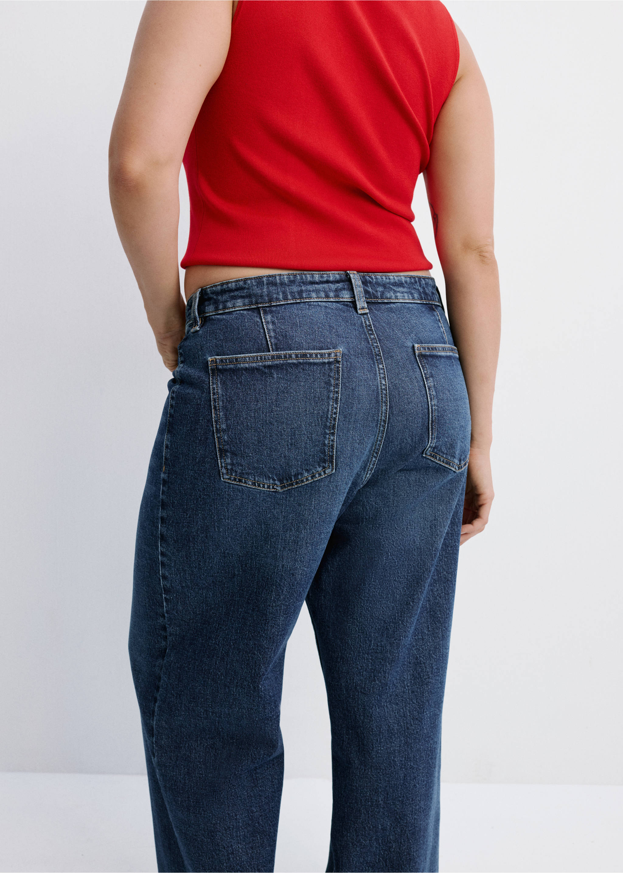 Jeans catherin - Details of the article 4, Dark Blue. Ref: 37024082-00.
