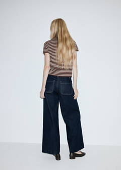 Wide-leg patch pocket jeans — Open Blue 15