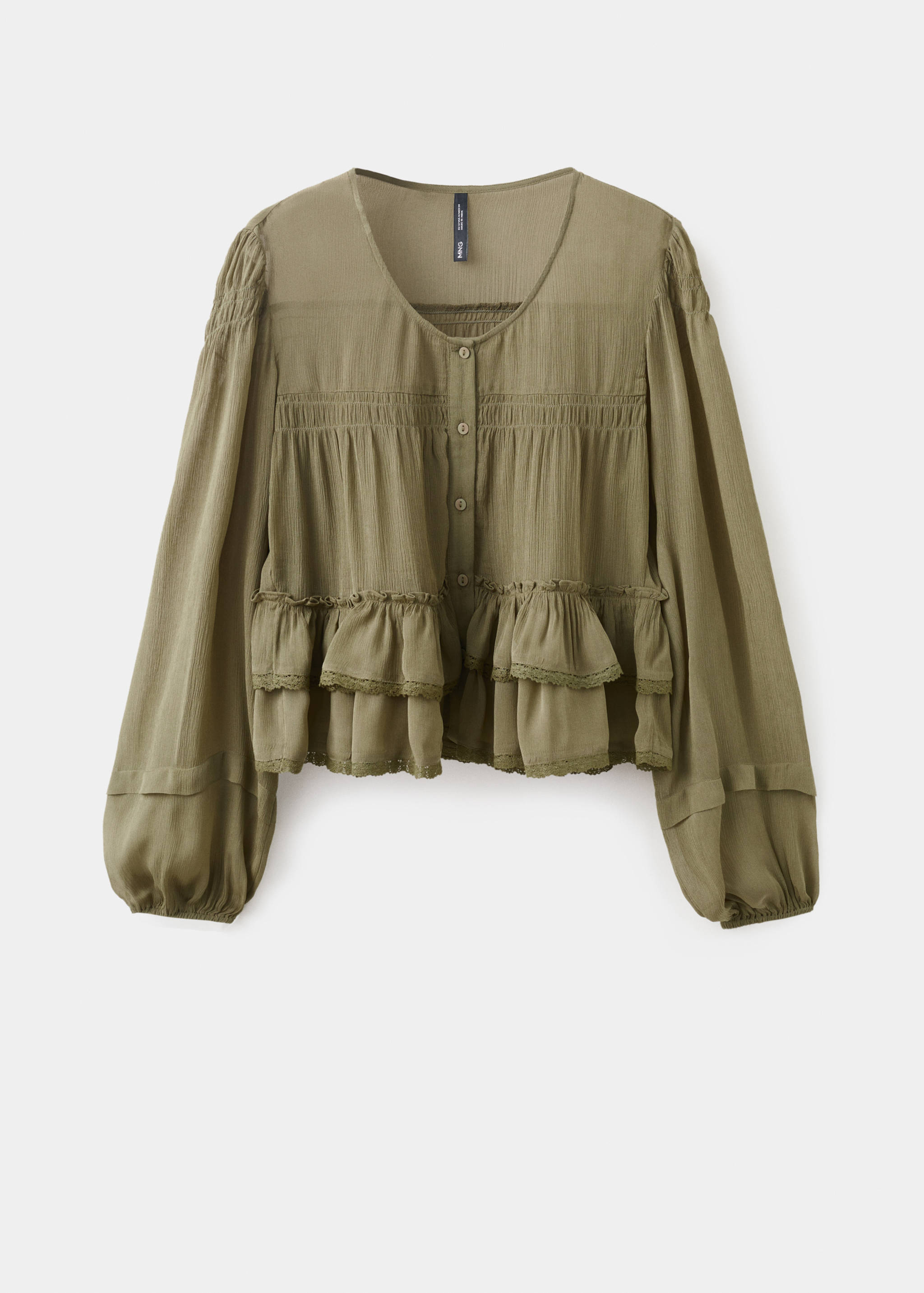 Ruffle blouse lace details - Article without model