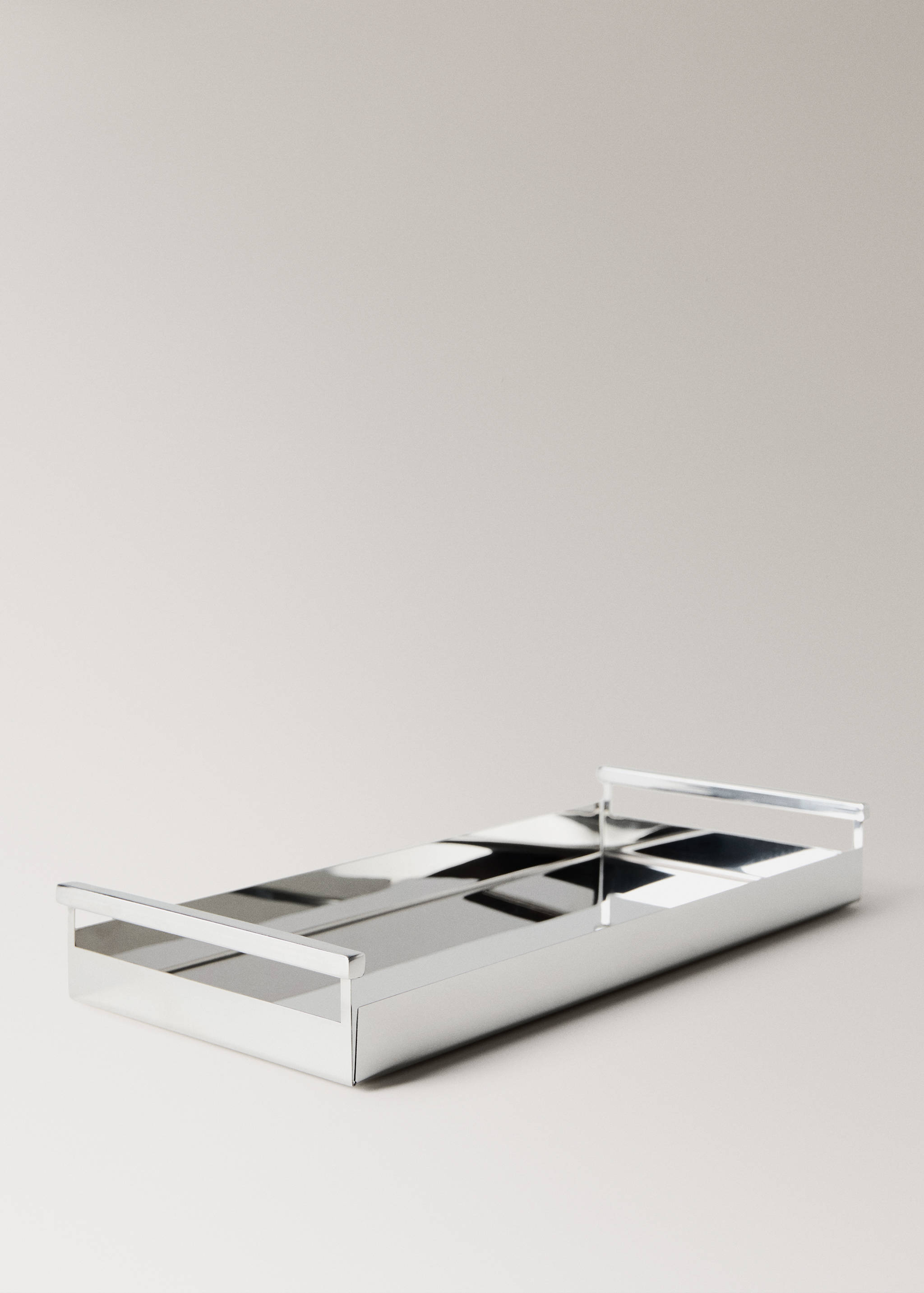 Large rectangular stainless steel tray - Details of the article 1