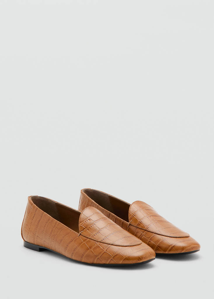 Leather loafers — Cognac