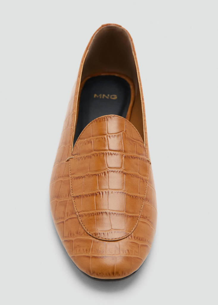 Leather loafers — Cognac