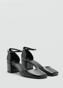 Patent-effect stiletto-heel shoes — Black 2