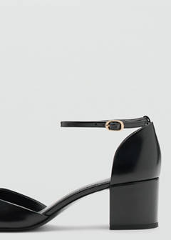 Patent-effect stiletto-heel shoes — Black 3