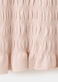 Ruched fine-knit sweater — Pastel Pink 8