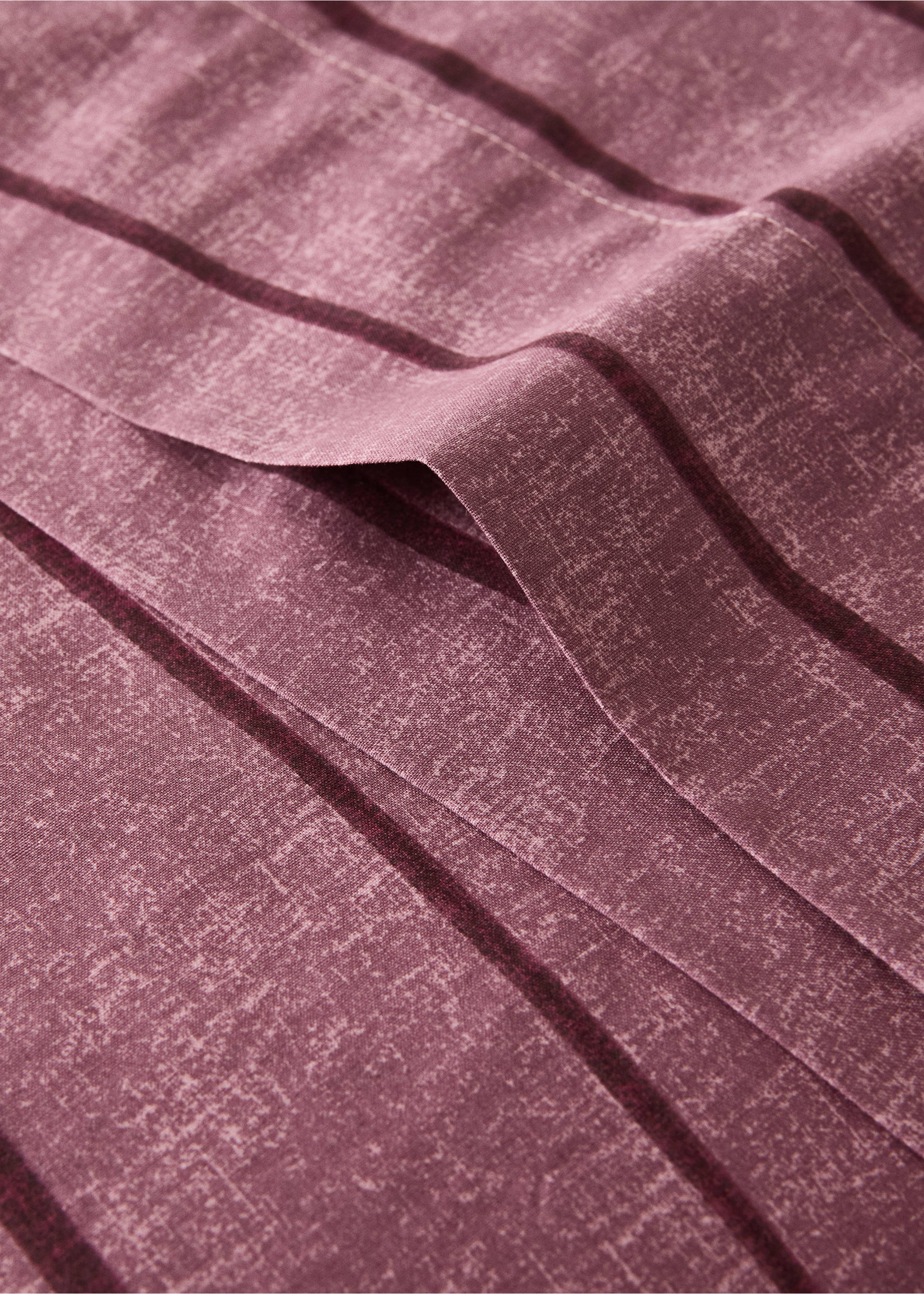 Kopfkissenbezug aus 100 % Baumwolle, gestreift, 45 x 110 cm - Detail des Artikels 1, Zartrosa. Ref: 37024102-00.