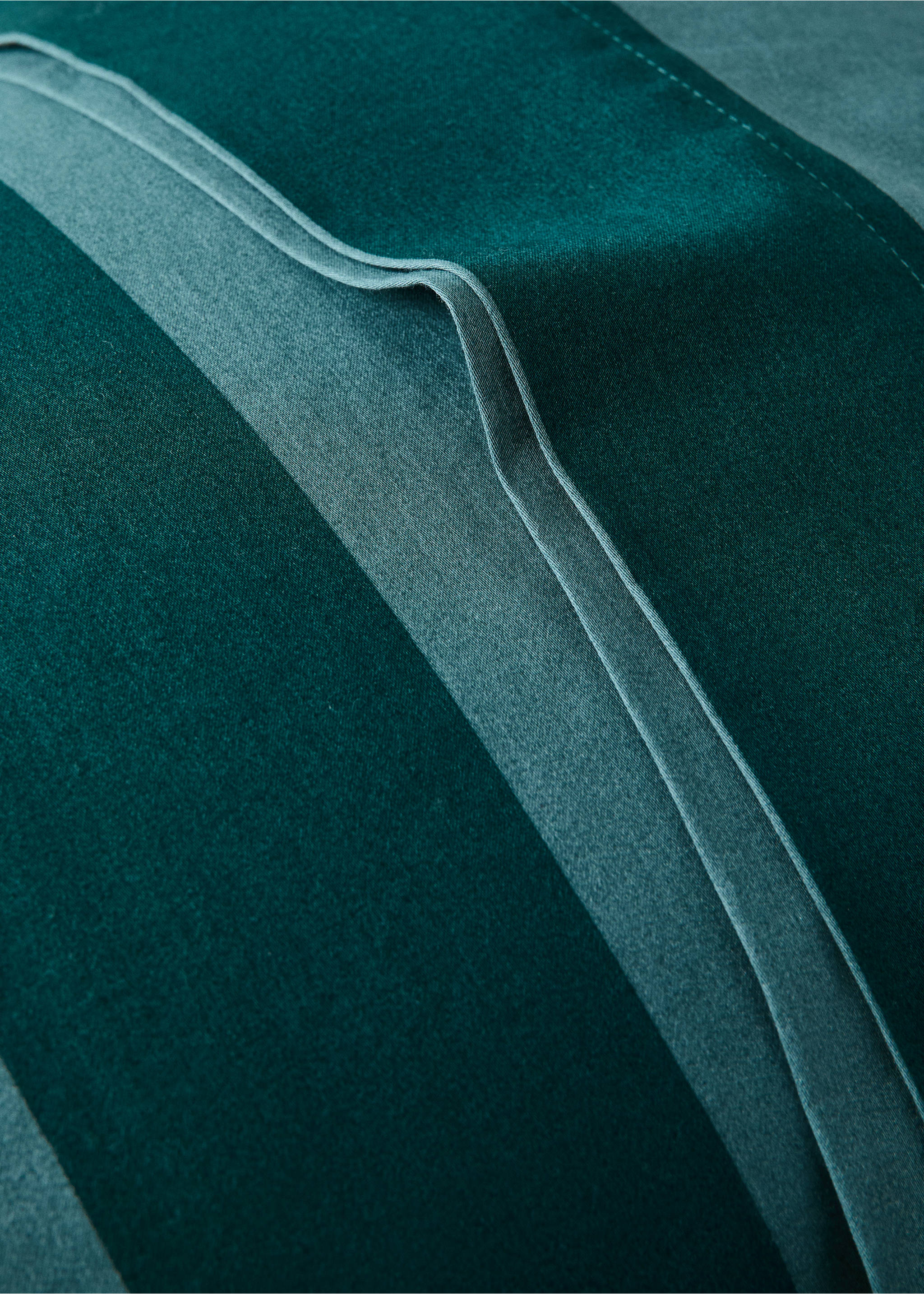 Wide watercolour stripe pillowcase 50x75 cm - Details of the article 1, Petrol Blue. Ref: 37024105-00.