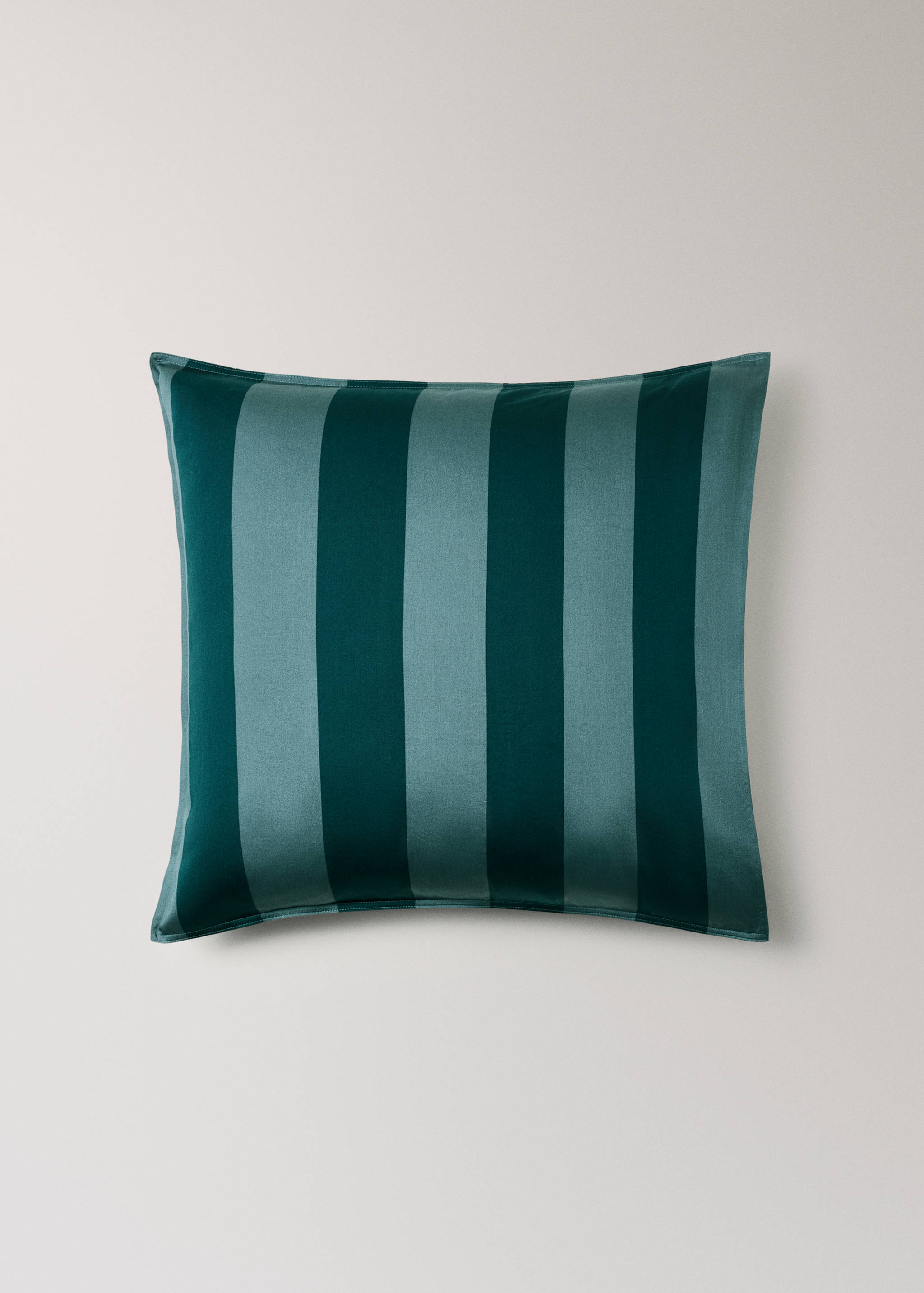 Two wide stripe watercolour pillow covers 60x60 cm - Article without model