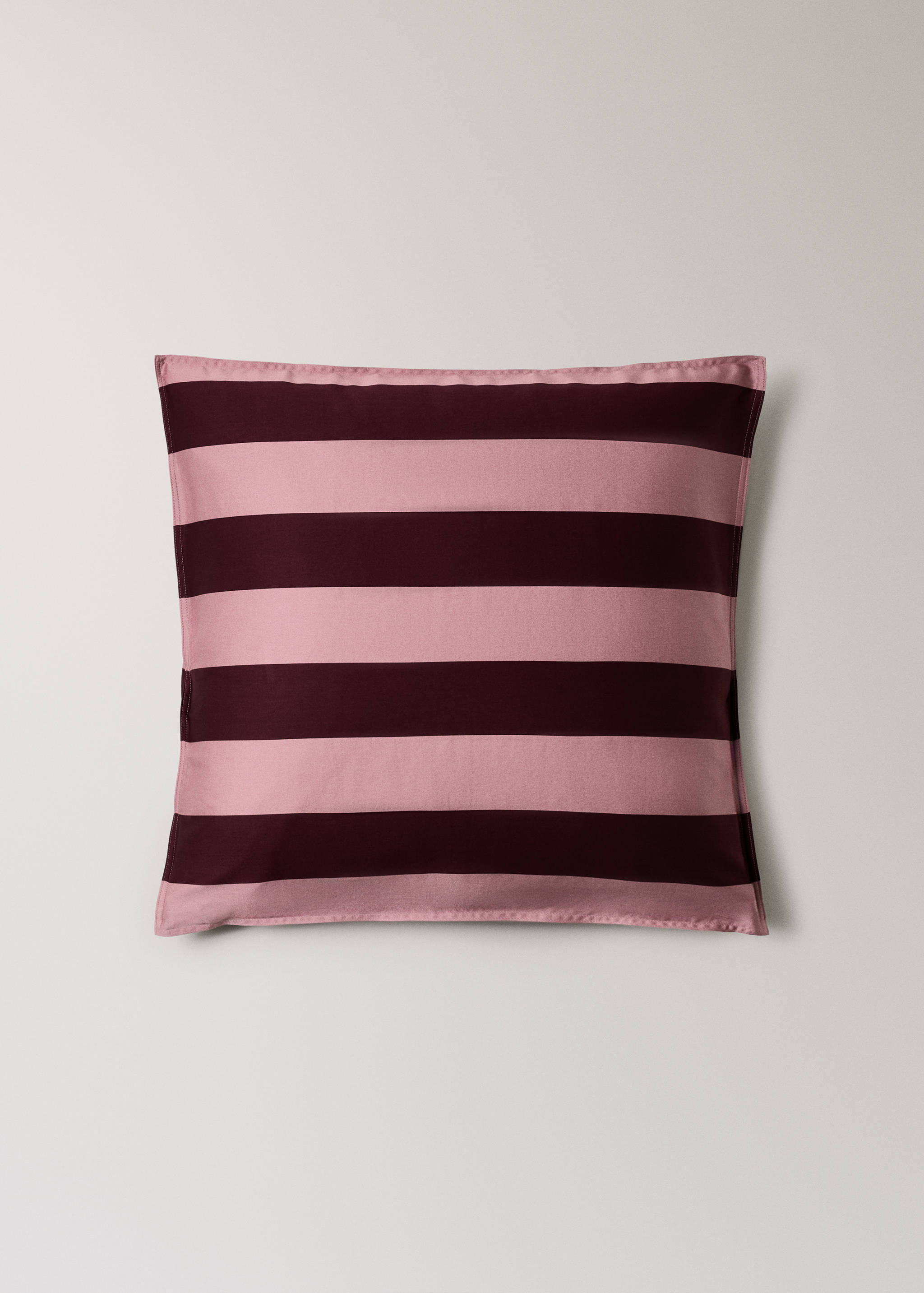Two wide stripe watercolour pillow covers 60x60 cm - Article without model