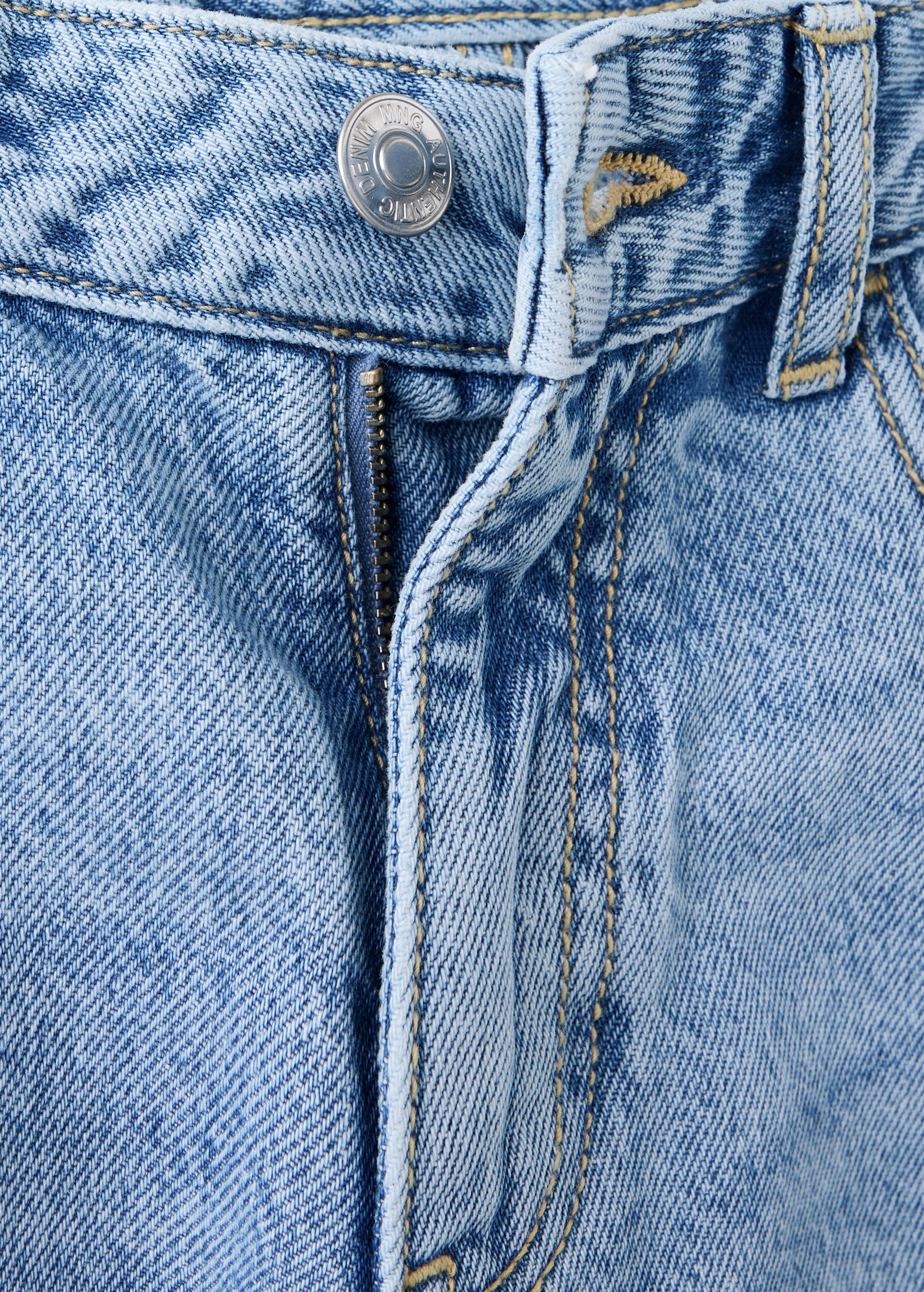 Straight-leg jeans with cord detail - Details of the article 8