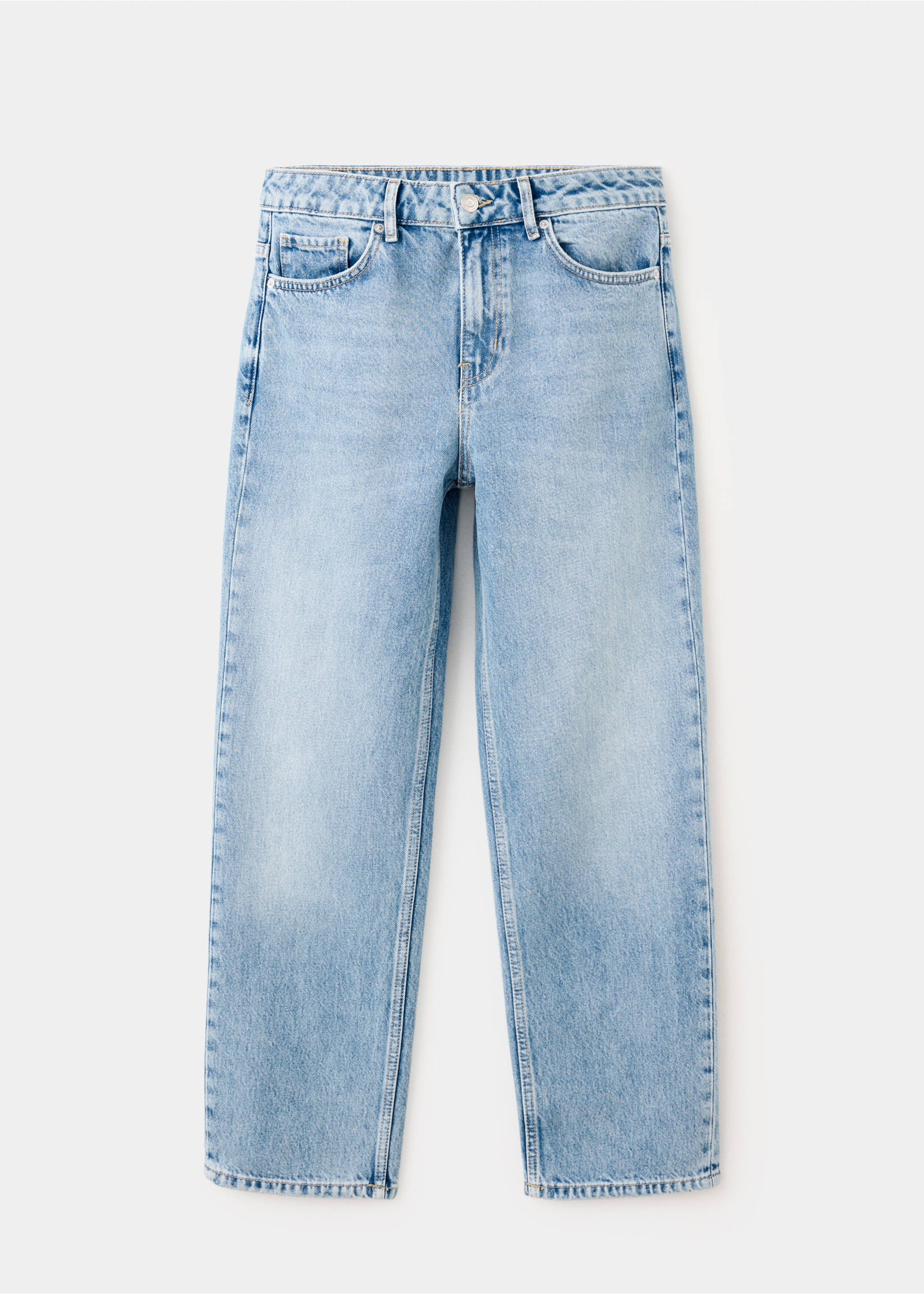 Jean droit taille normale - Article sans modèle, Bleu moyen. Ref: 37024112-00.