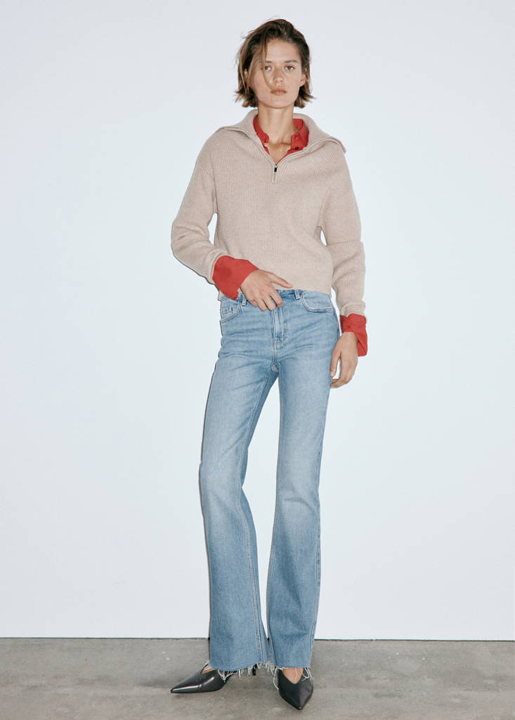 Fiona flared mid-rise jeans — Medium Blue