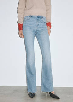 Fiona flared mid-rise jeans — Medium Blue 1