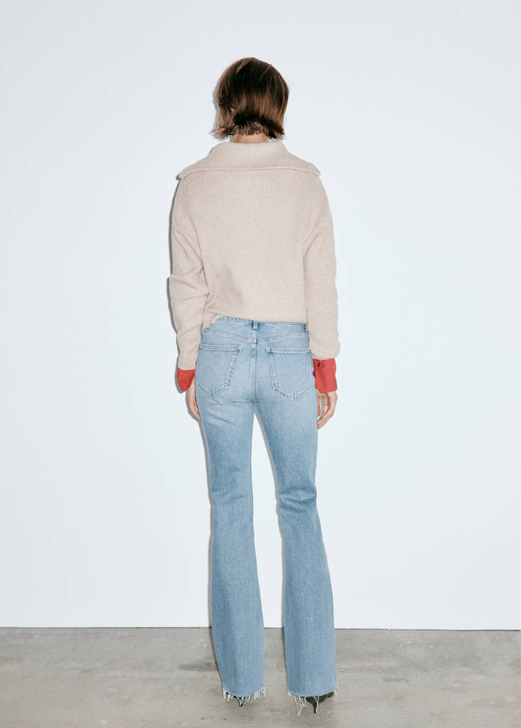 Fiona flared mid-rise jeans — Medium Blue