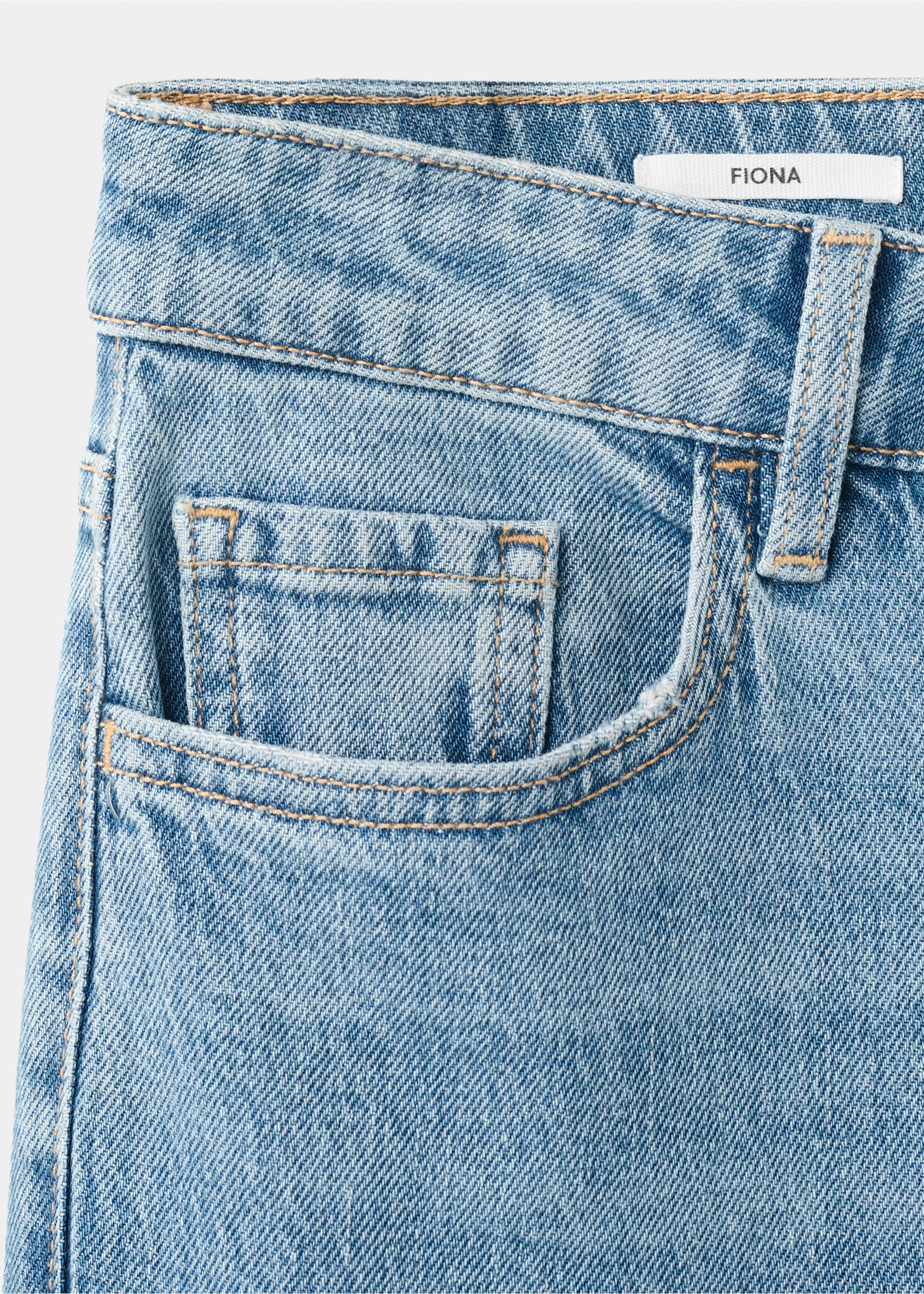 Fiona flared mid-rise jeans - Details of the article 0, Medium Blue. Ref: 37024113-00.