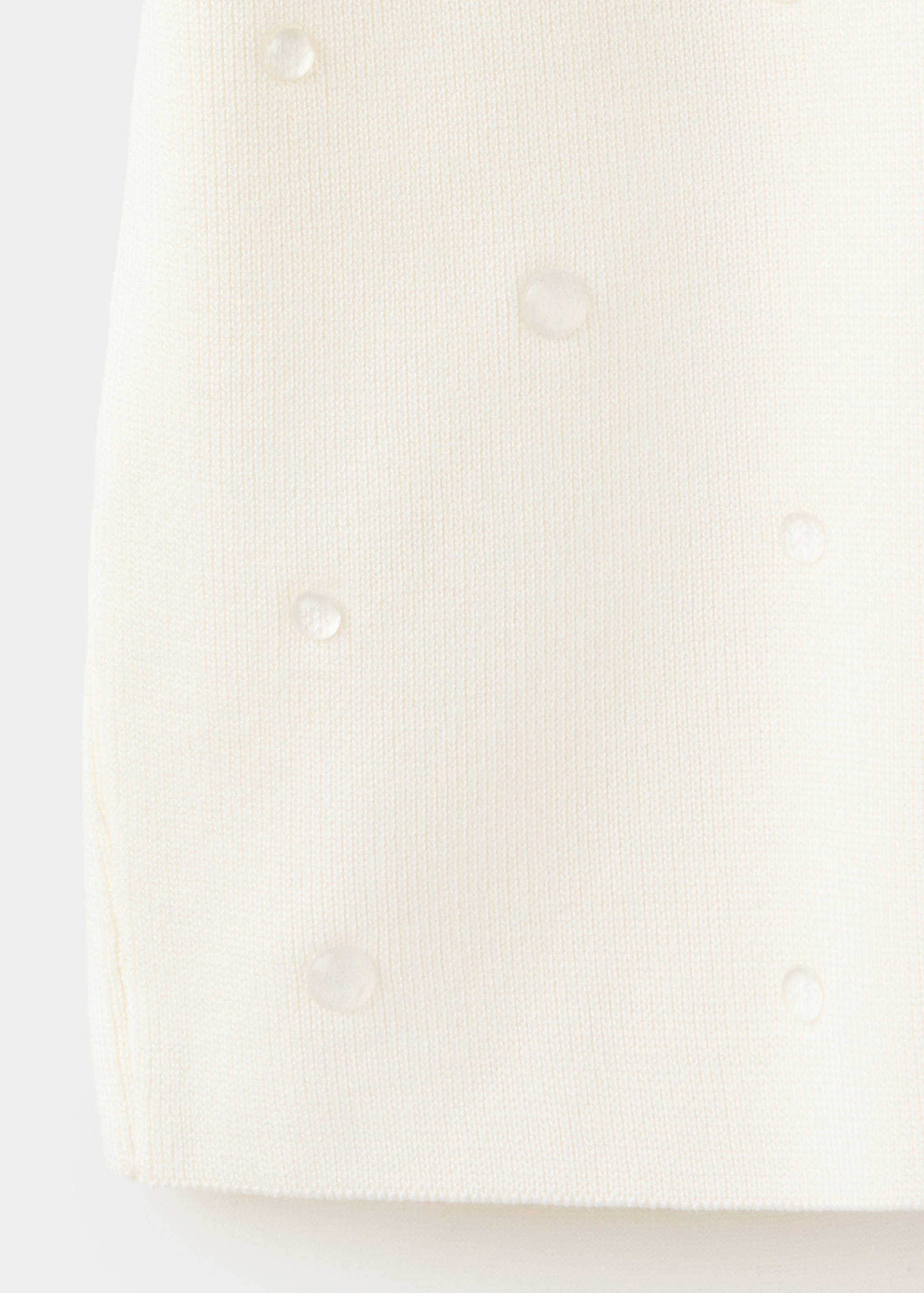 Beaded short-sleeve sweater - Details of the article 0
