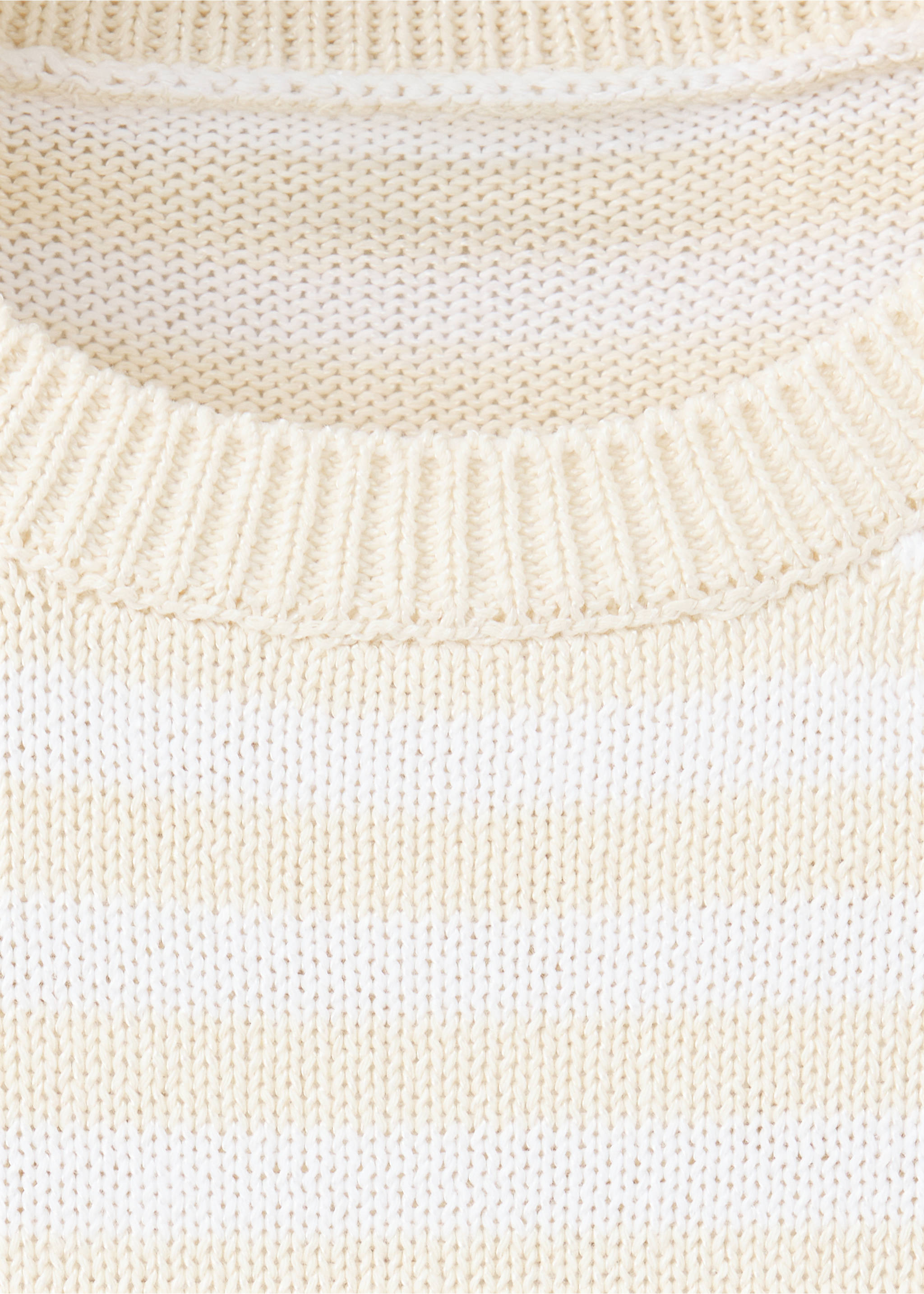 Jersey combinado rayas - Detalle del artículo 8, Crudo. Ref: 37024116-00.