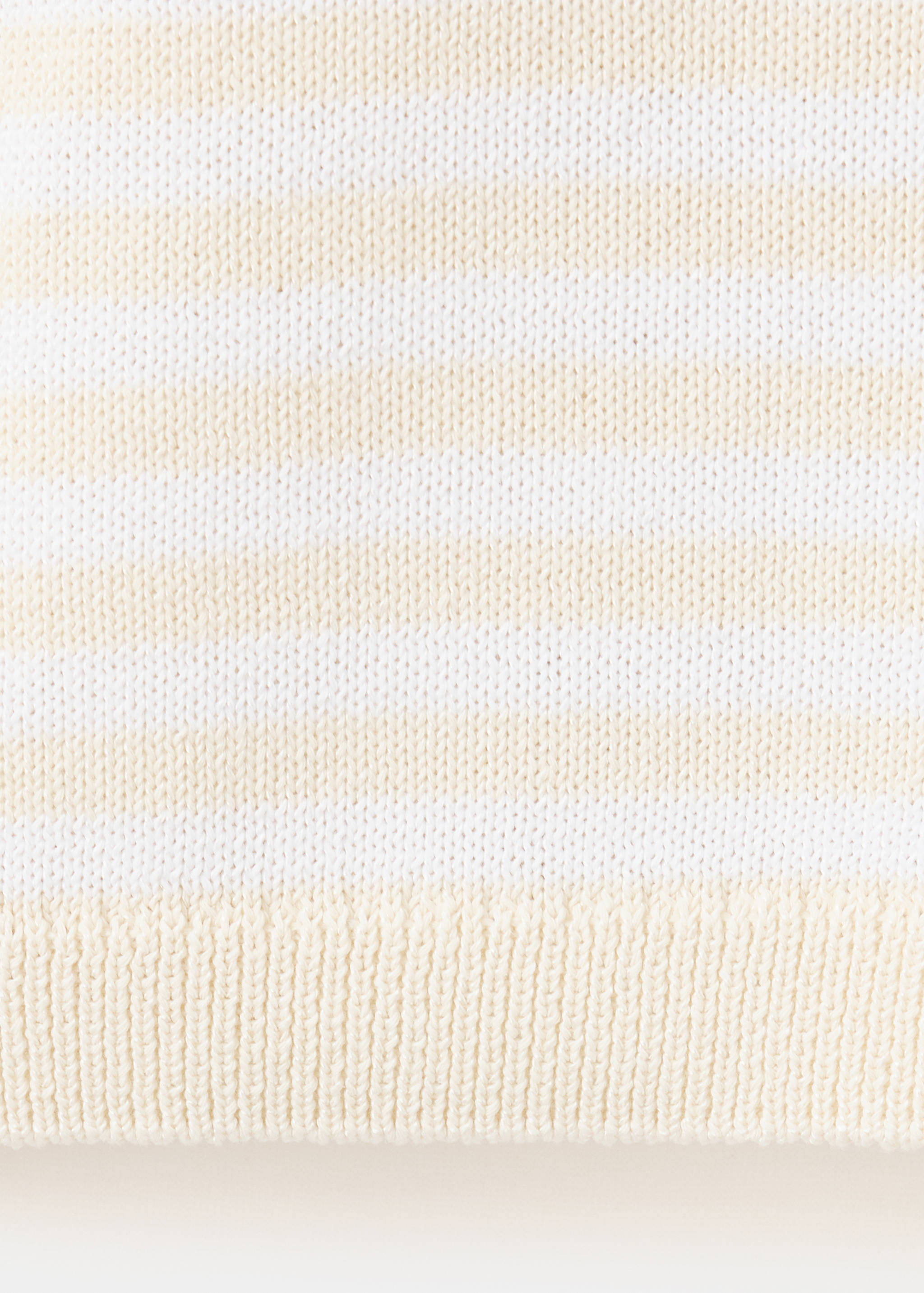Striped mixed-material jumper - Details of the article 0