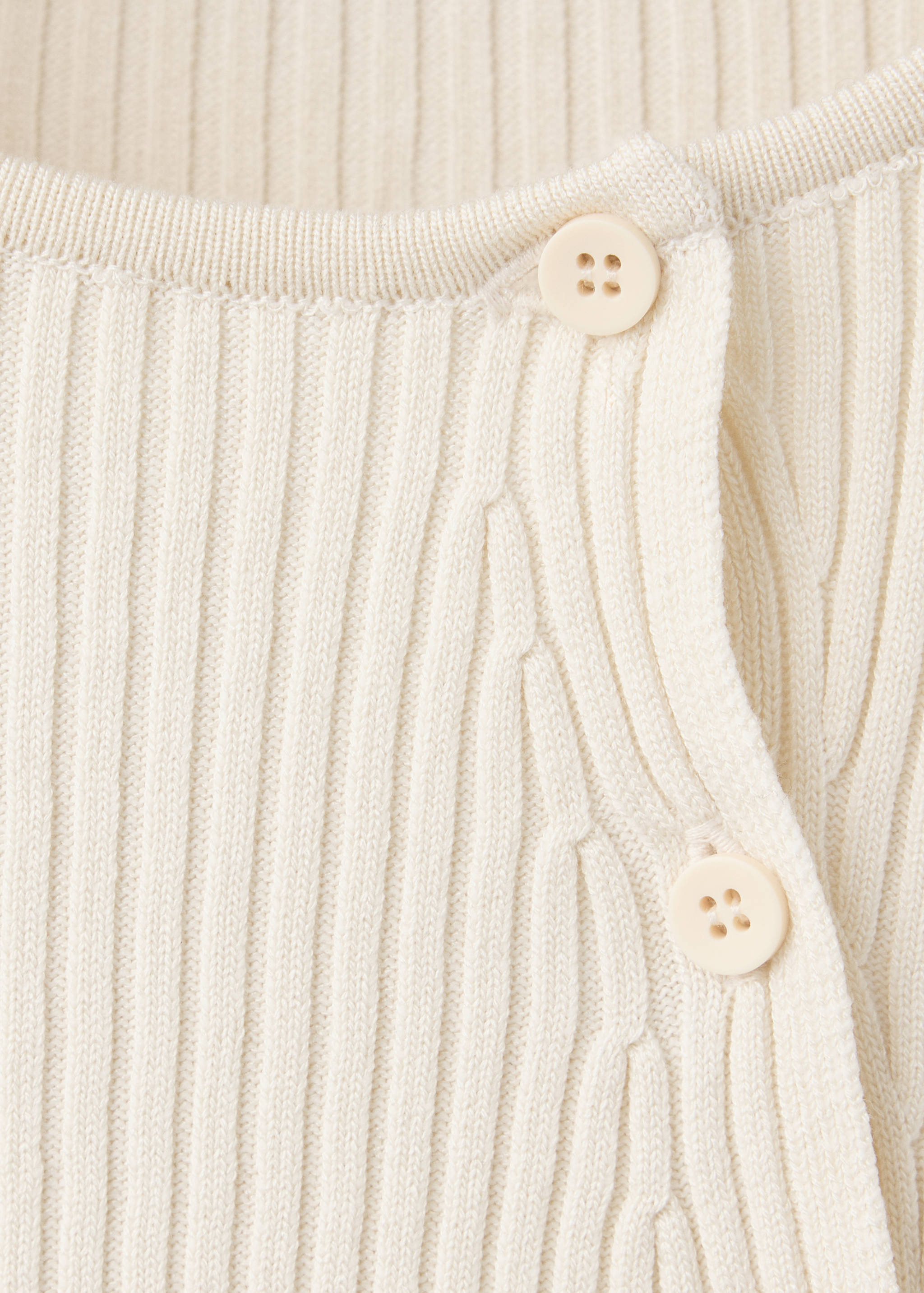 Ribbed asymmetric cardigan - Details of the article 8