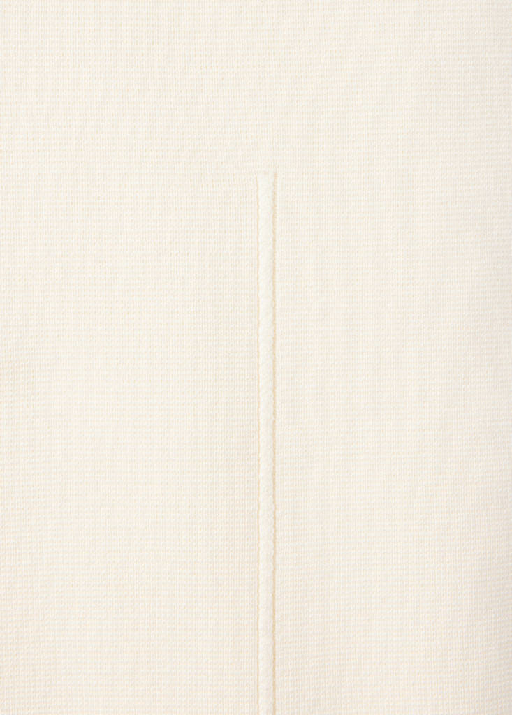 Short-sleeved fine-knit sweater — Ecru