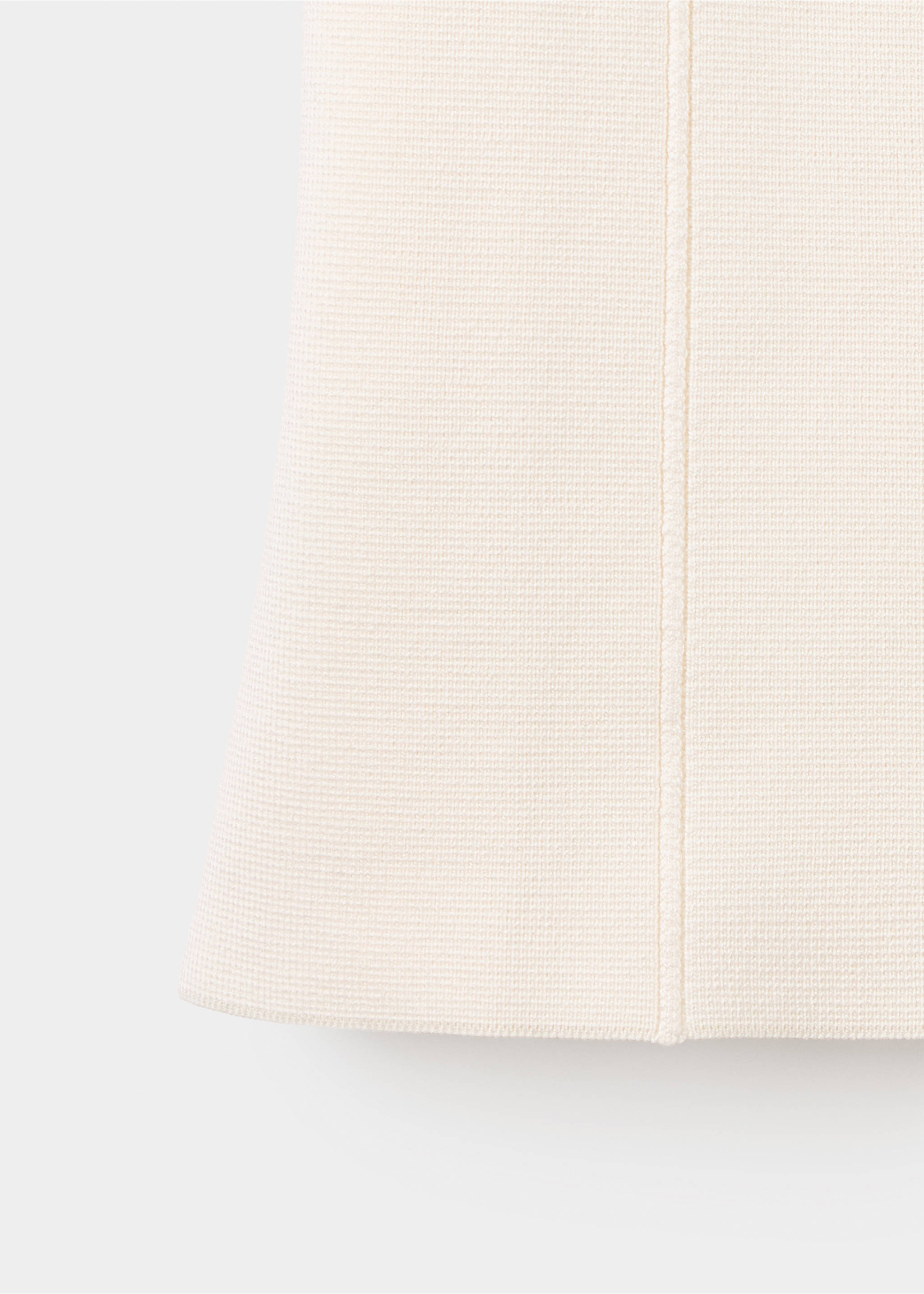 Short-sleeved fine-knit sweater - Details of the article 0, Ecru. Ref: 37024118-00.