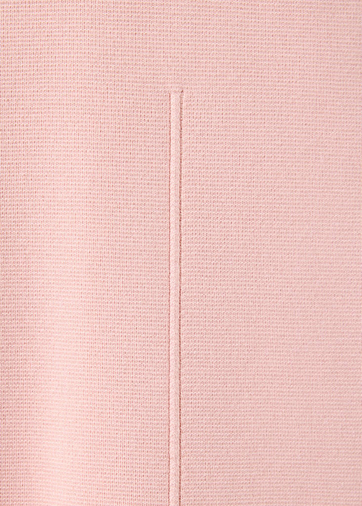 Short-sleeved fine-knit sweater — Light Pink