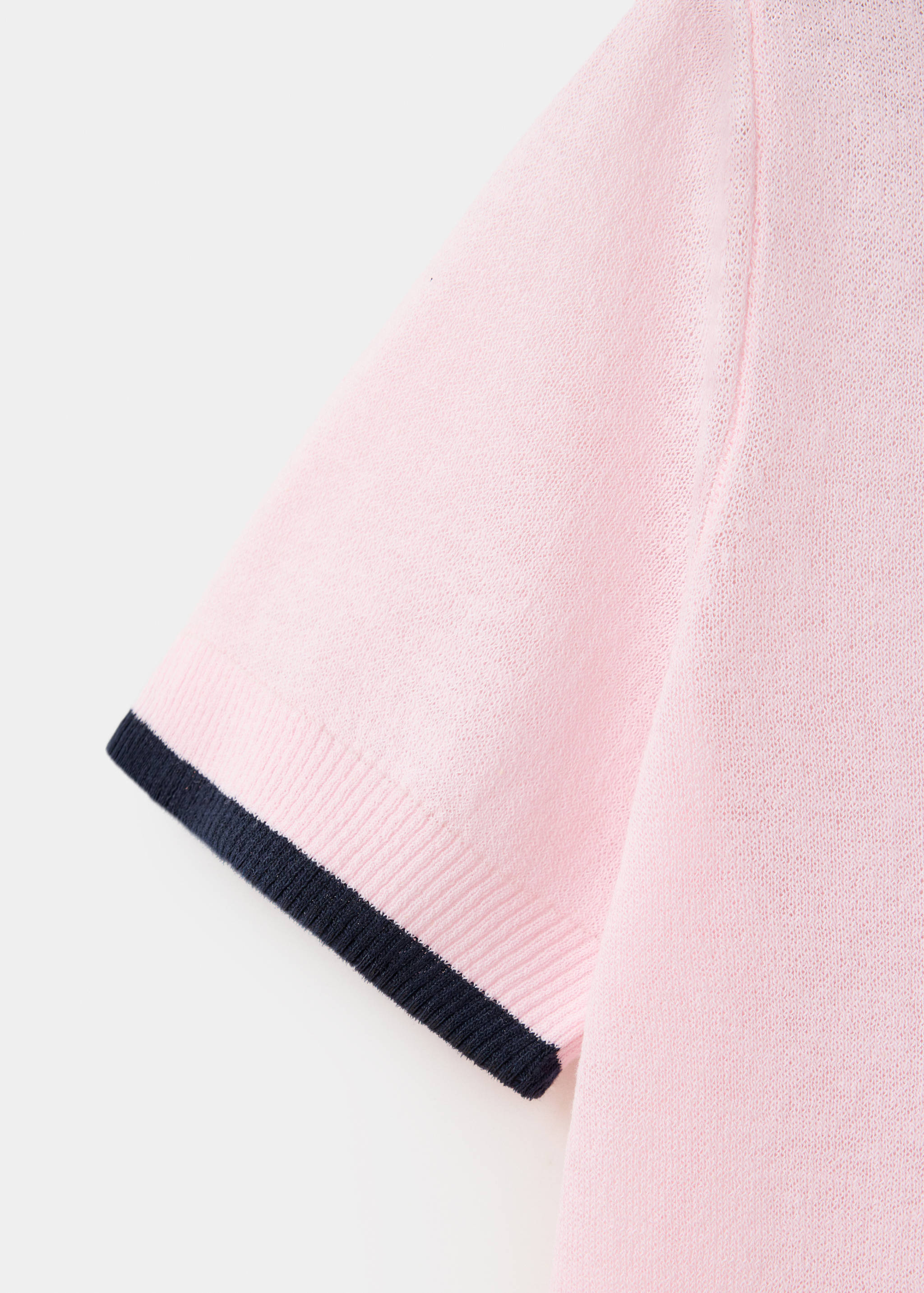 Contrast polo neck sweater - Details of the article 0