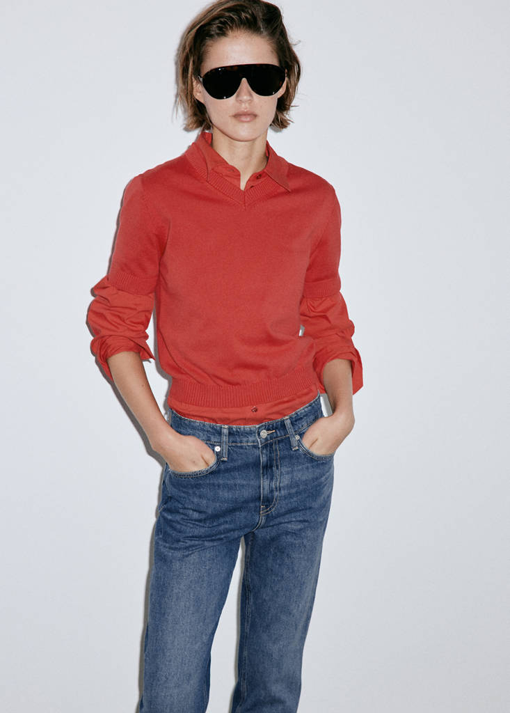 Matilda high-rise straight jeans — Dark Blue