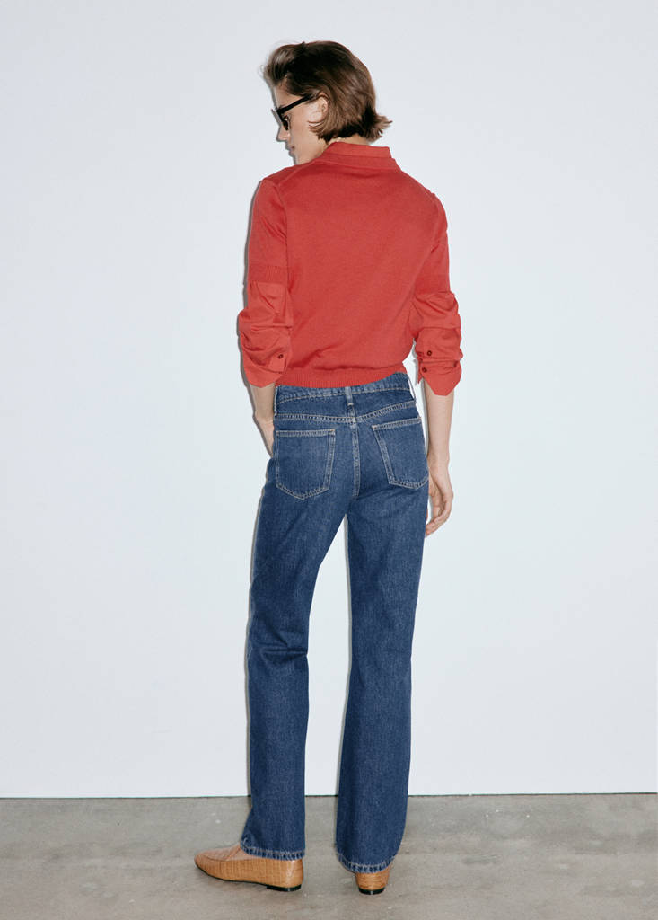 Matilda high-rise straight jeans — Dark Blue