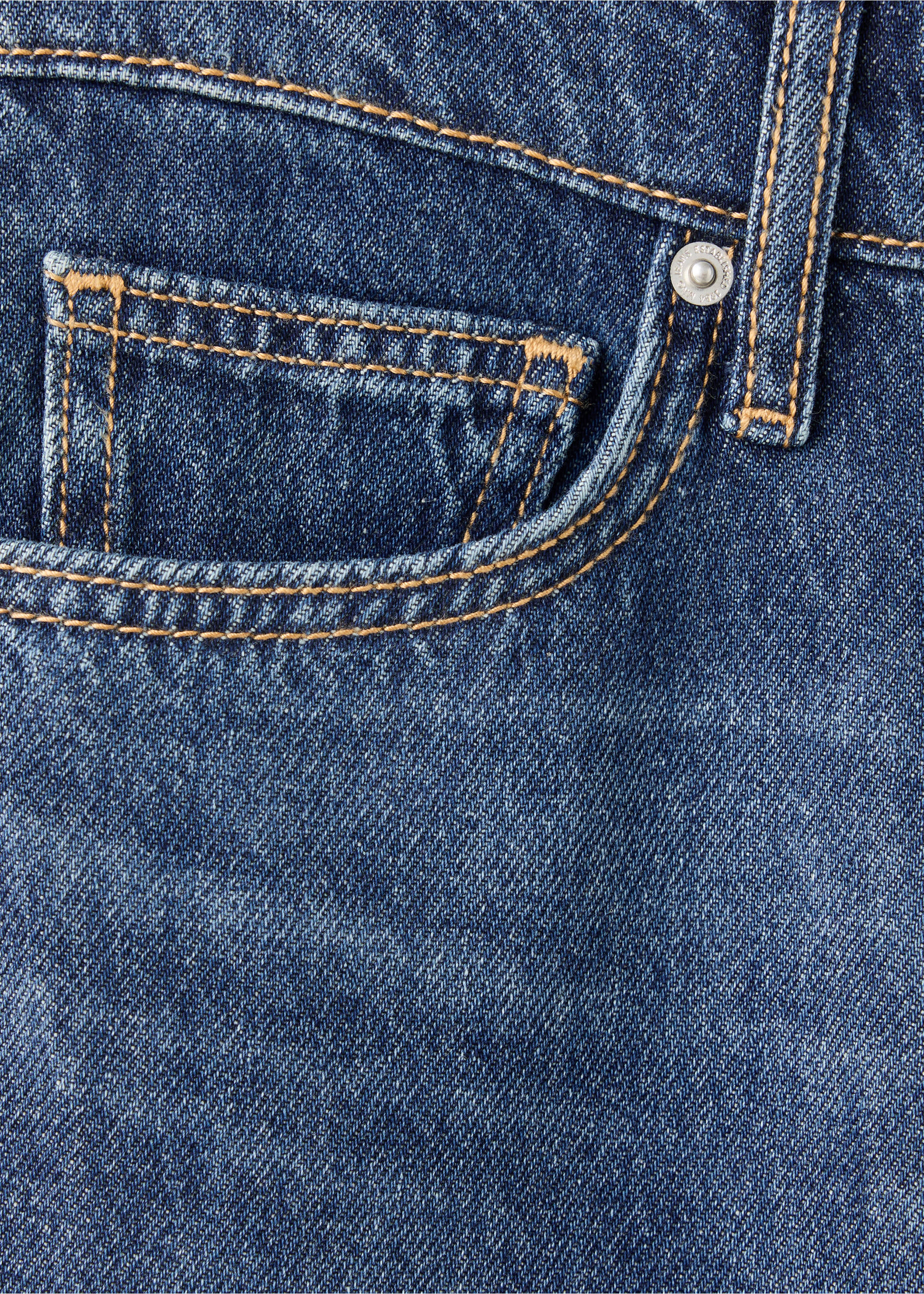 Matilda high-rise straight jeans - Details of the article 0, Dark Blue. Ref: 37024121-00.