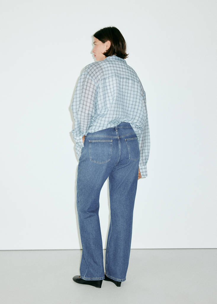 Matilda high-rise straight jeans — Dark Blue