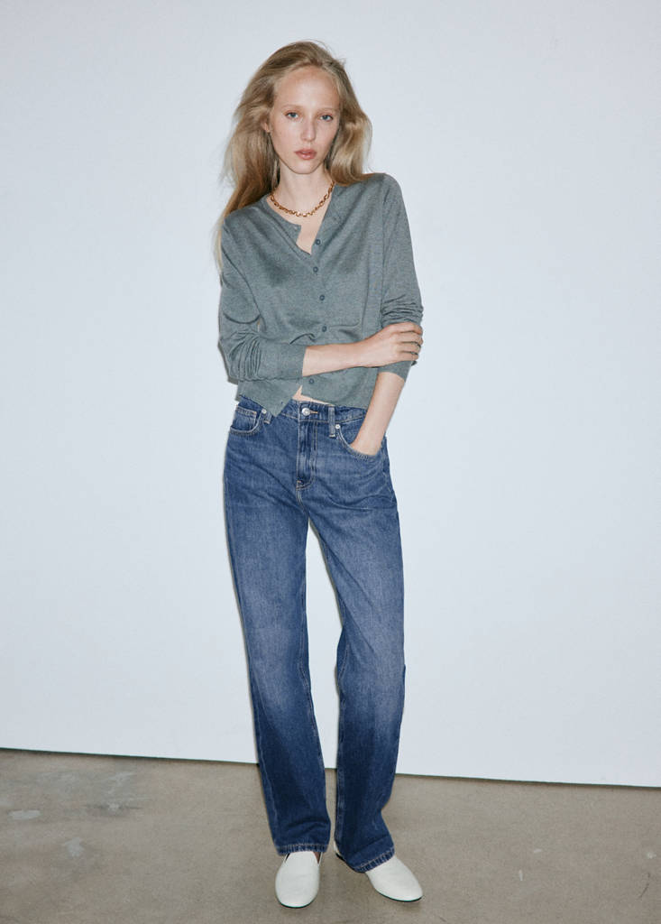 Matilda high-rise straight jeans — Dark Blue