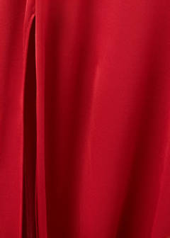 Strapless dress with layer detail — Red 8