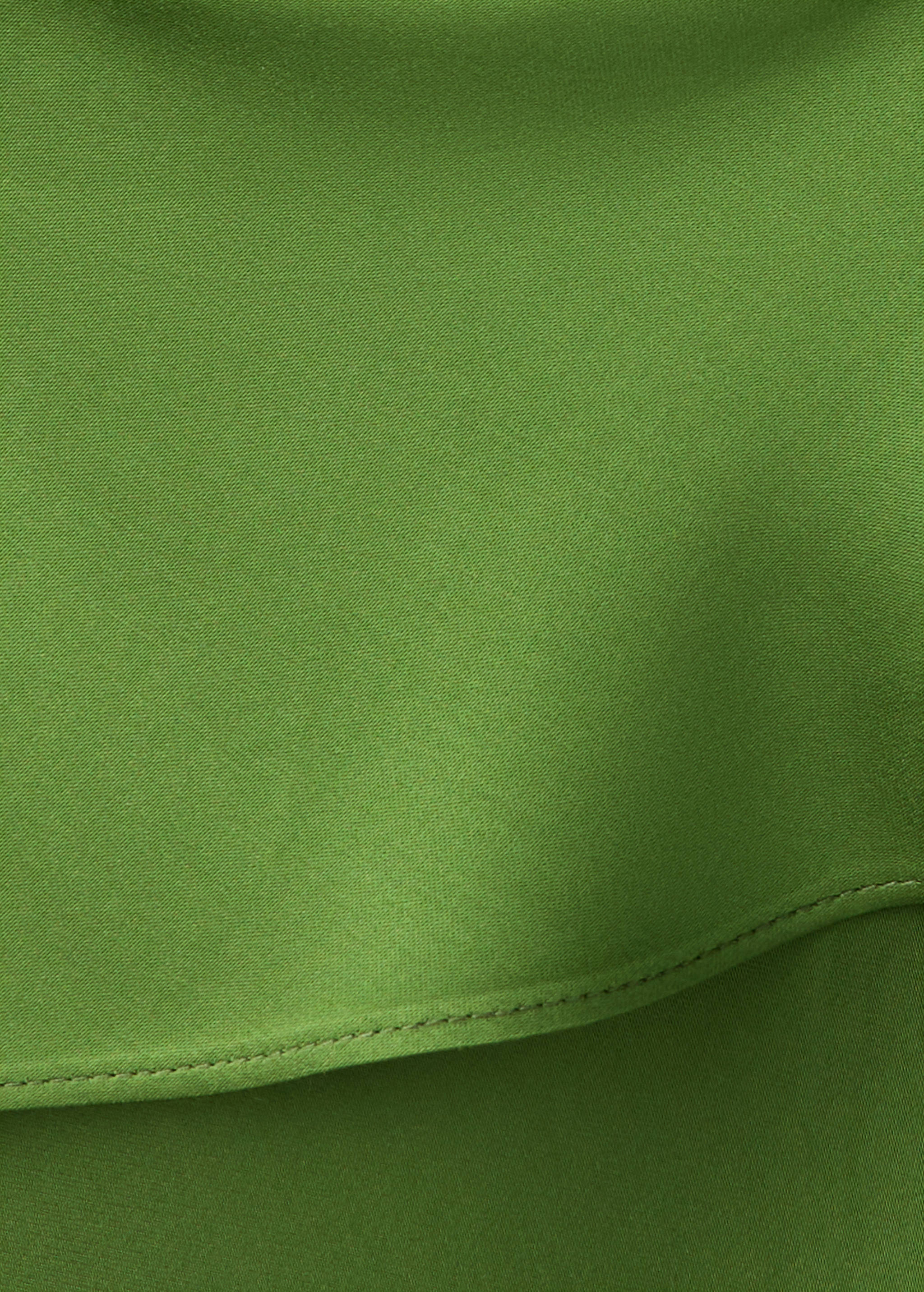 Satin dress with asymmetric ruffle - Details of the article 8